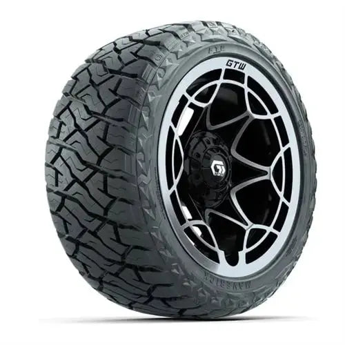 23x10 R14 Maverick Radial All Terrain Tire mounted on 14x7 Nexus Silver Wheel