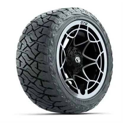 23x10 R14 Maverick Radial All Terrain Tire mounted on 14x7 Nexus Silver Wheel