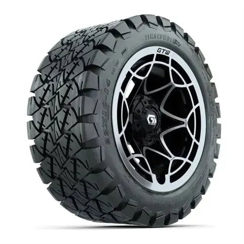 22x10 14" Timberwolf All Terrain Tire mounted on 14x7 Nexus Silver Wheel