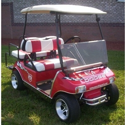 club car folding windshield